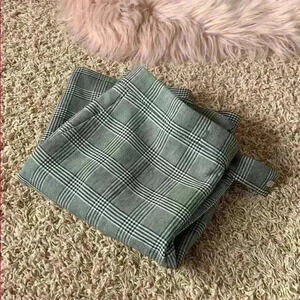 Zara | Tailored checkered plaid dress pant  trouser brand new size 28